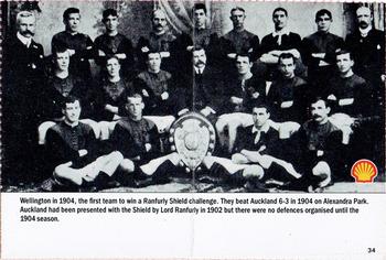 1992 Shell Rugby Greats #34 Wellington 1904 Front